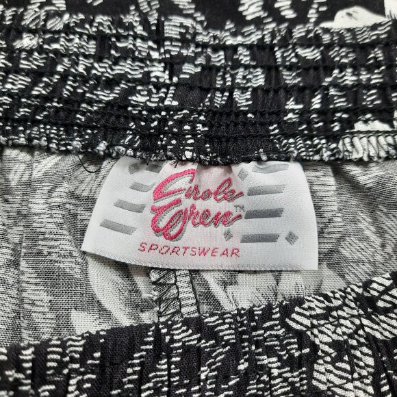 Vtg 70s black & white floral skirt - Carole Wren for Montgomery Ward - NWT - Picture 8 of 11